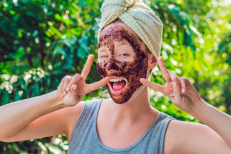 exfoliante facial de café