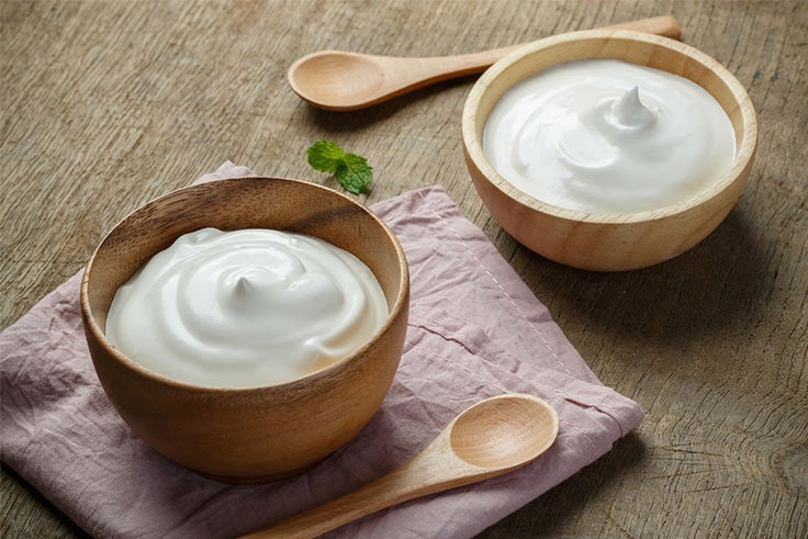 mascarilla facial de yogur