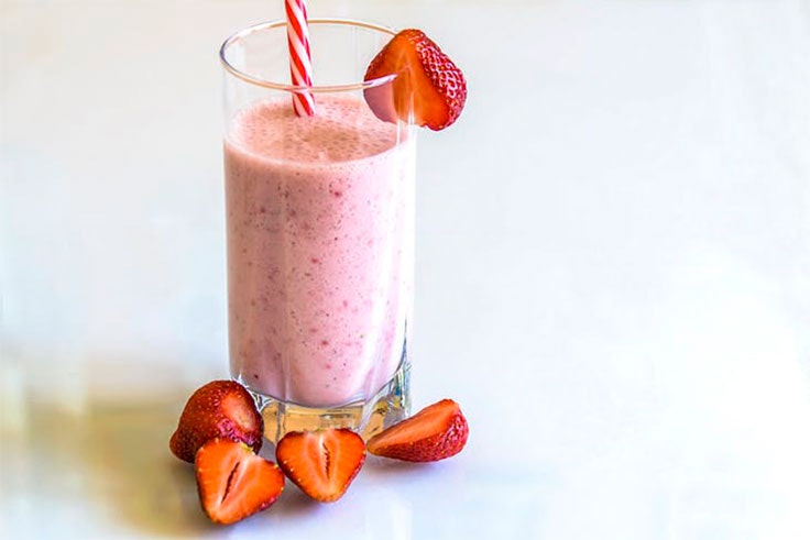 Batido de platano y melon thermomix