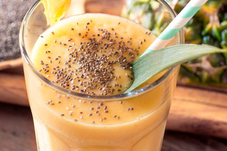 Batido de pina y avena