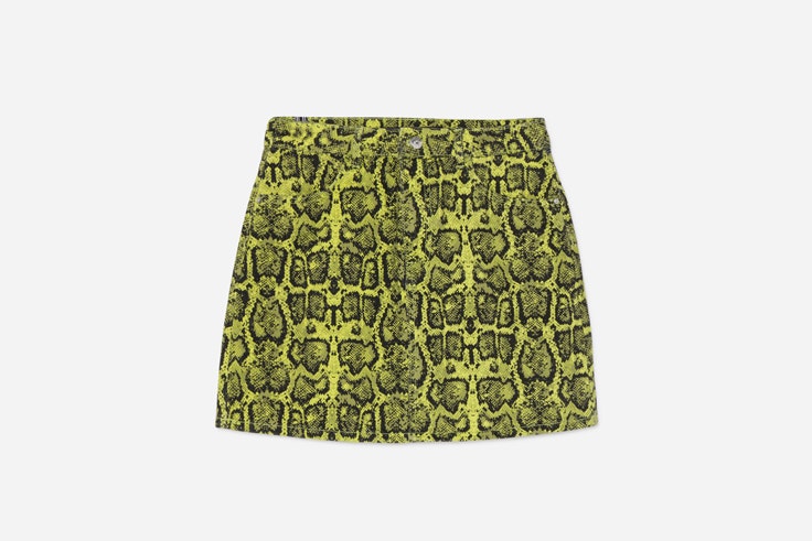 falda-amarilla-estampado-serpiente-animal-print-lefties