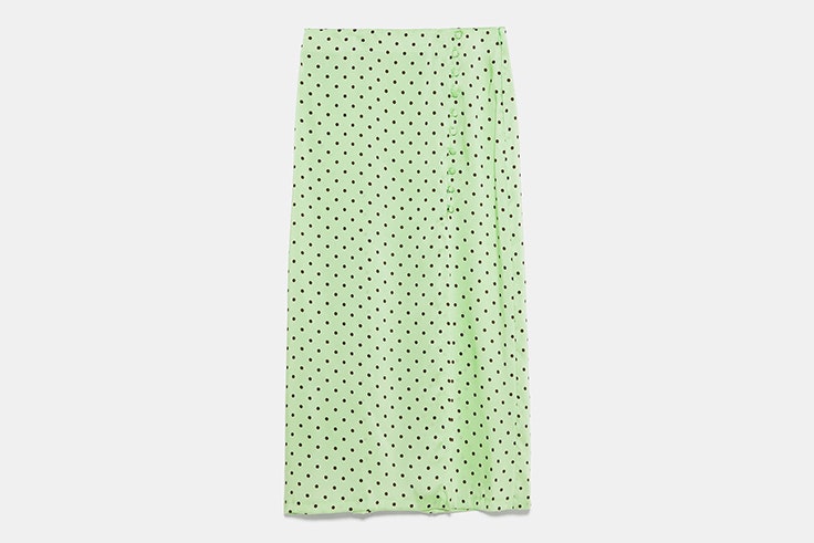 falda-midi-verde-lunares-zara