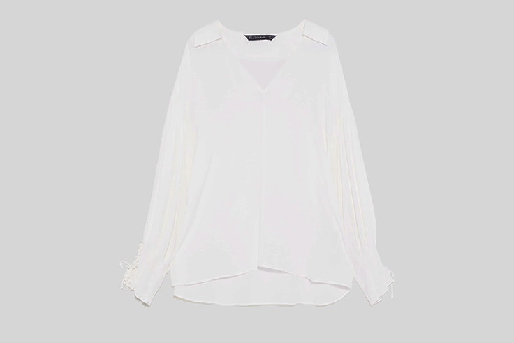 Blusa blanca de Zara