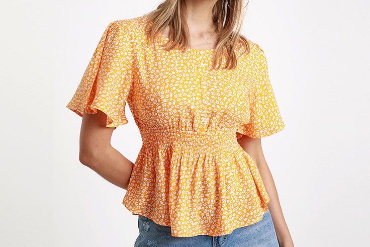 blusa pimkie print de margaritas
