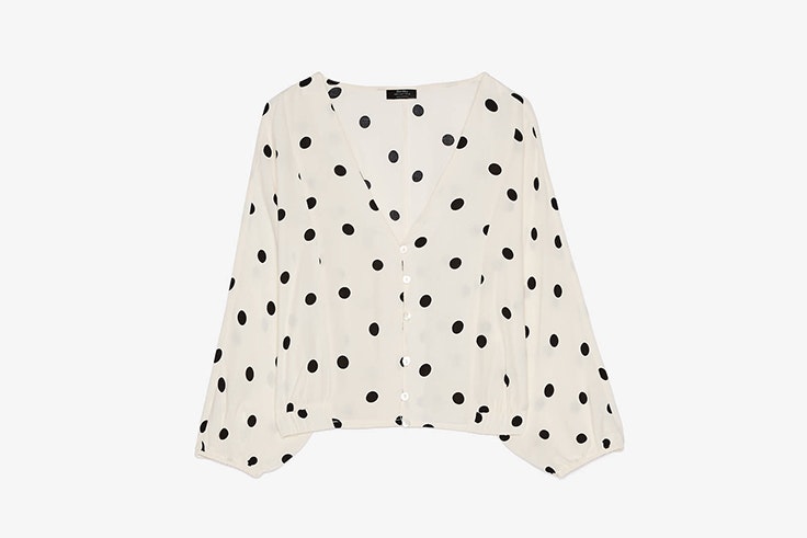 anita matamoros blusa lunares bershka