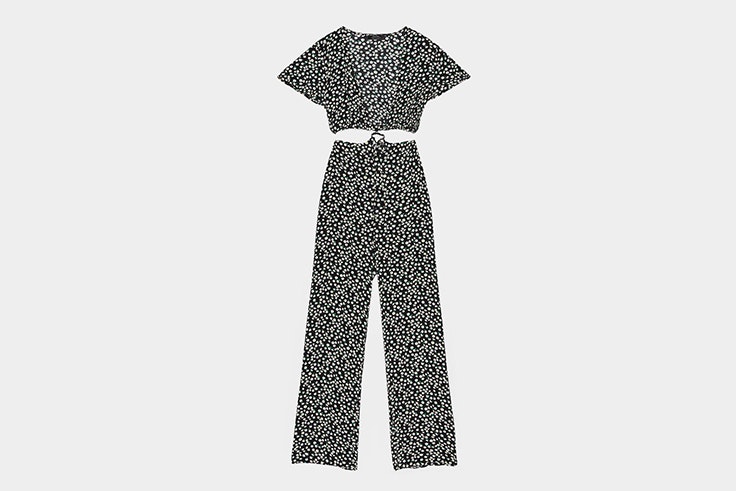 mono bershka print de margaritas