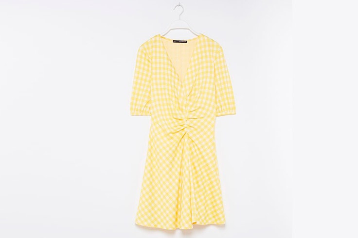 vestido-amarillo-estampado-cuadros-vichy-sfera