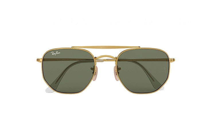 gafas de sol ray ban rectángulo metal dorado soloptical