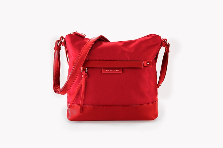 bolso bandolera rojo paco martinez
