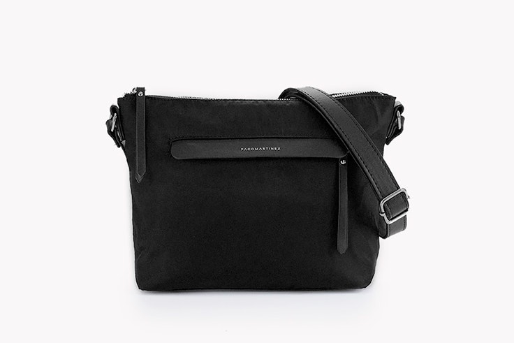 bolso bandolera negro paco martínez