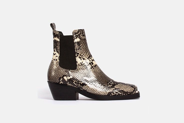 botin cowboy serpiente de mujer reptil noa harmon zapateria vas