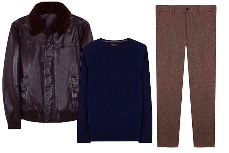 cazadora de piel jersey y pantalon luis figo campana cortefiel tiene ese algo maxcenter