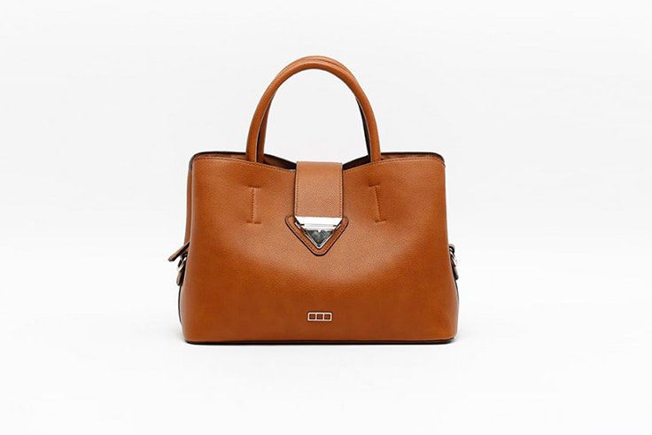 Bolso de mano en color marrón de Misako