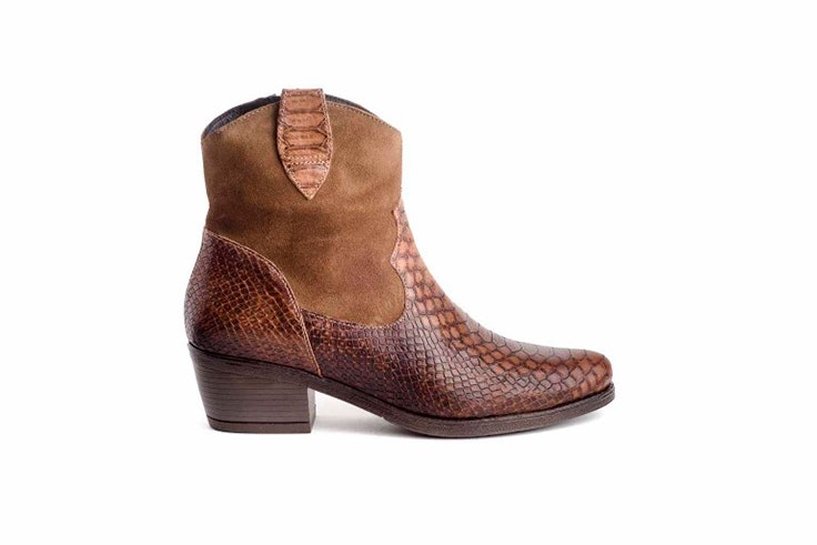 botas cowboy marrón textura zap-in