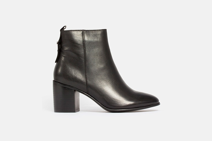 botin de mujer negro con tacon vas
