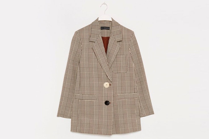 chaqueta americana cuadros pata de gallo sfera