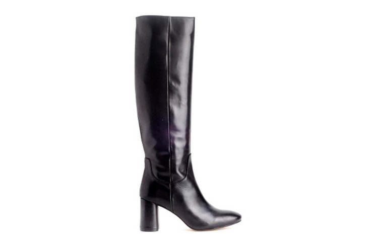 botas altas negras tacón cuero zap in