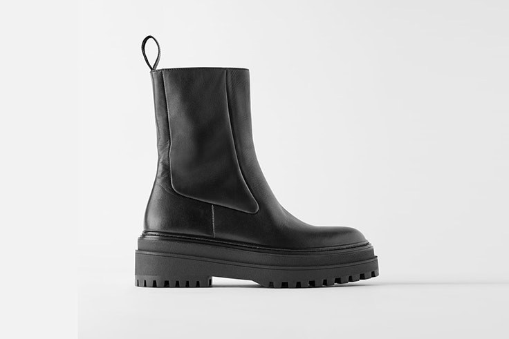 Botas altas negras de Zara