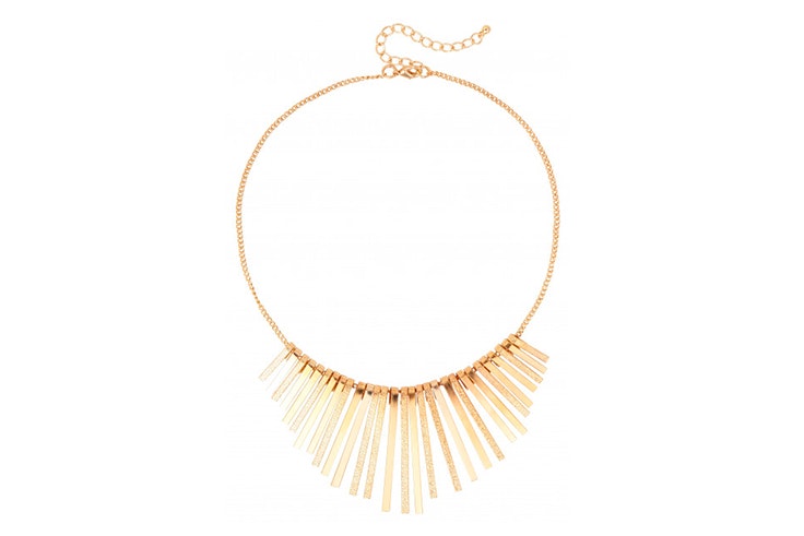 Collar dorado mate y brillante de Bijou Brigitte