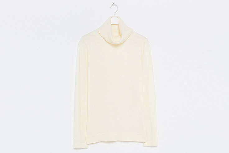 Jersey de cuello alto en color blanco de Sfera