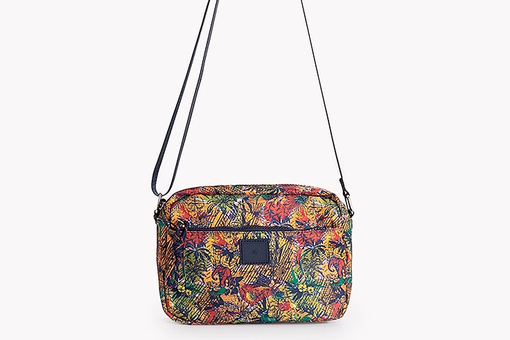 Bolso bandolera estampado palmeras de Paco Martínez