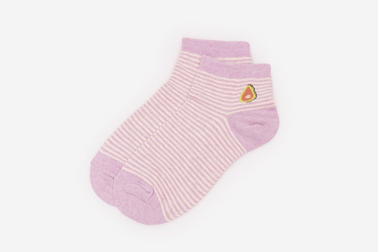 Calcetines cortos de rayas en color lila de Springfield