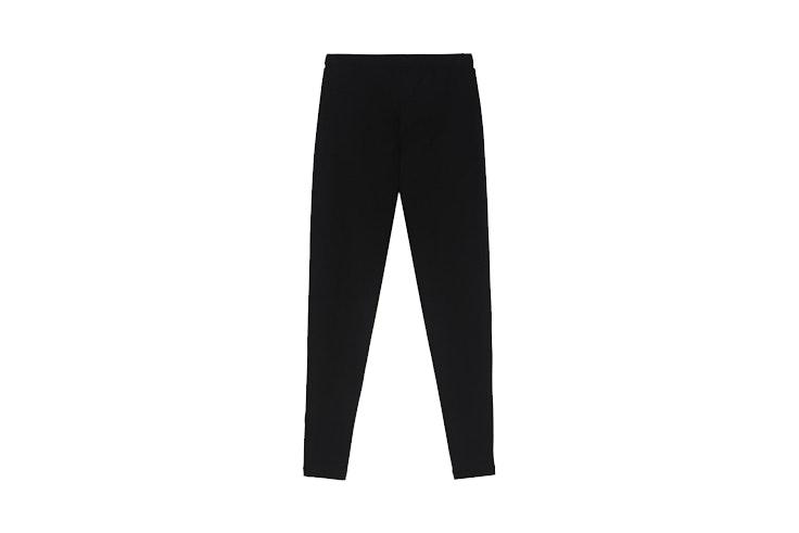 leggings basicos de algodon color negro de tezenis looks de deporte