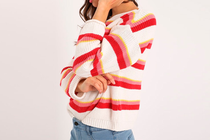 Jersey de rayas de colores de Pimkie