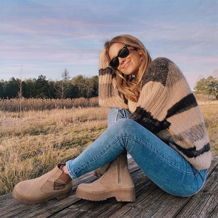 maría pombo estilo instagram conjunto vaqueros pitillos