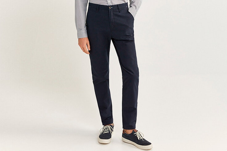 Pantalón recto azul marino de Springfield