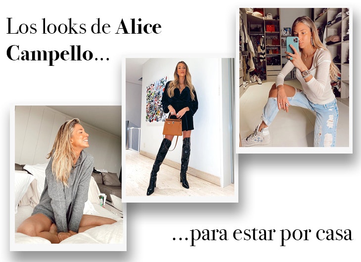 Alice Campello: Sus looks para «estar por casa»