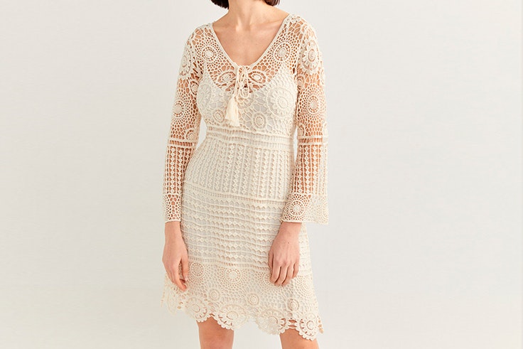 family first springfield more than ever colección primavera verano 2020 vestido crochet blanco