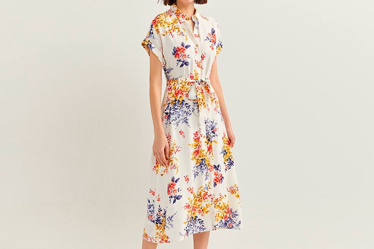 family first springfield more than ever coleccion primavera verano 2020 Vestido camisero con estampado de flores