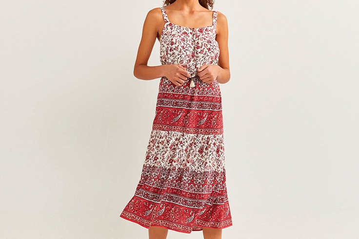 family first springfield more than ever colección primavera verano 2020 vestido midi estampado