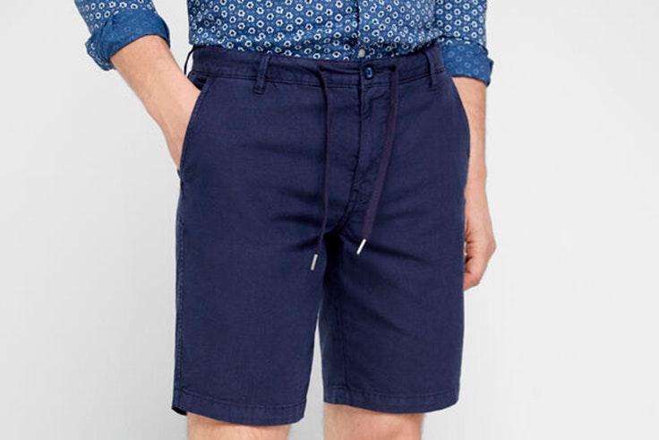 todos volvemos mejores verano 2020 Bermudas azul marino con cordón cortefiel