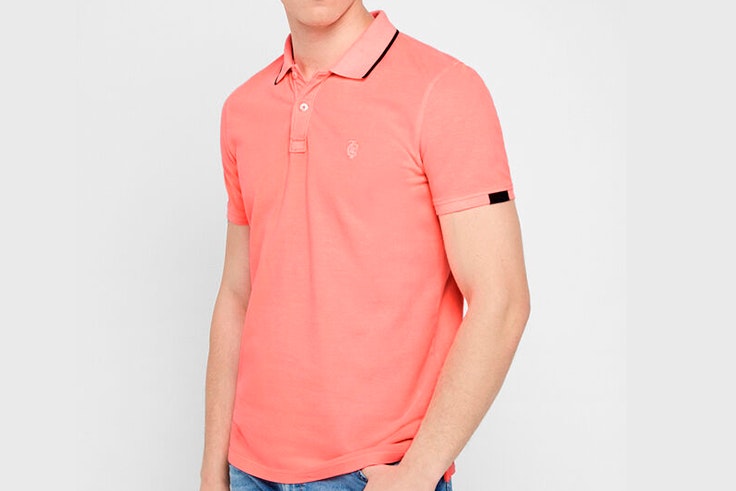 todos volvemos mejores cortefiel verano 2020 Polo clásico en color rosa salmón