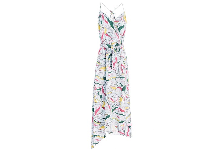 Vestido largo de flores de Salsa Jeans