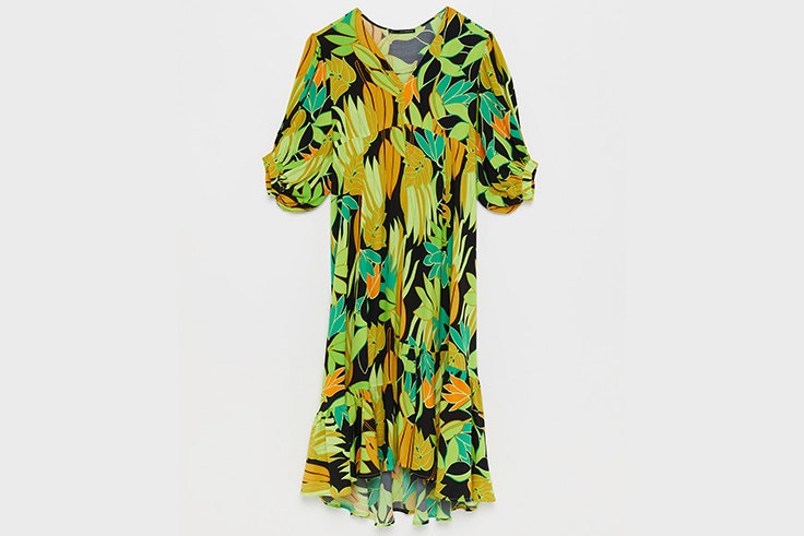 Vestido midi estampado de Sfera