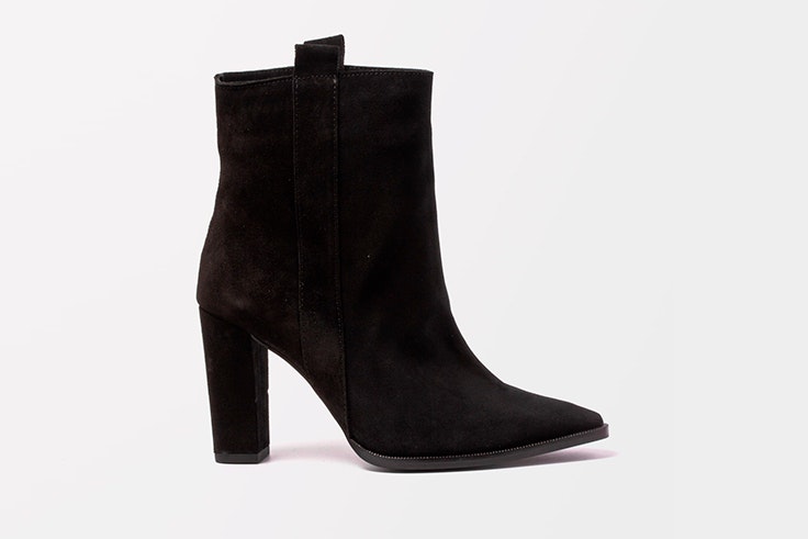 Botines negros de tacón de la zapatería Vas