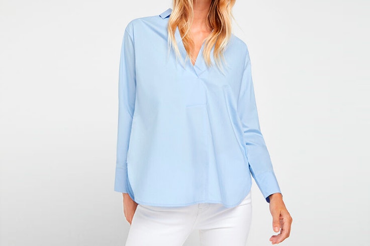 Camisa azul celeste de Cortefiel