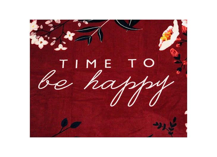 decoración de navidad Manta "Time to be happy" de Ale Hop
