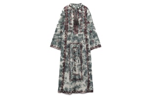 Vestido bordado de Zara