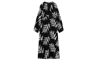 Vestido bordado de Zara
