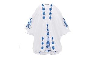 Vestido bordado de Zara
